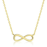 Elegant Gold-Tone Infinity Necklace for Women – Minimalist & Stylish Jewellery