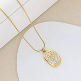 Elegant Gold-Plated Tulip Flower Pendant Necklace for Women | Dainty Minimalist Jewelry