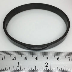 Black Stainless Steel Bangle Bracelet – Sleek & Modern - DZOIR