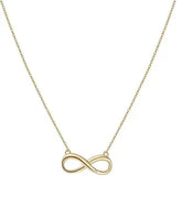 Elegant Gold-Tone Infinity Necklace for Women – Minimalist & Stylish Jewellery - DZOIR