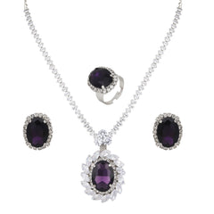Purple Jewellery Set Women - DZOIR