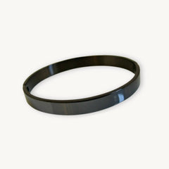 Black Stainless Steel Bangle Bracelet – Sleek & Modern - DZOIR
