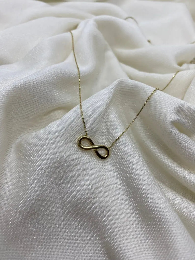 Elegant Gold-Tone Infinity Necklace for Women – Minimalist & Stylish Jewelry My Store