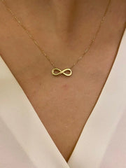 Elegant Gold-Tone Infinity Necklace for Women – Minimalist & Stylish Jewelry My Store