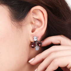 DZOIR Trending AD Earrings for Women | Stylish Stone Earrings for Girls, Affordable Earrings Under 500, Elegant AD Earrings for Girls
